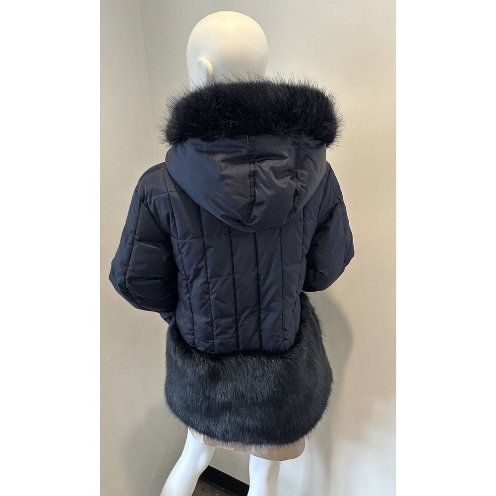 Crewcuts Girls Coat Blue Primaloft Puffer Faux Fur Jacket - Size 16 Orig.$239 - Picture 7 of 13